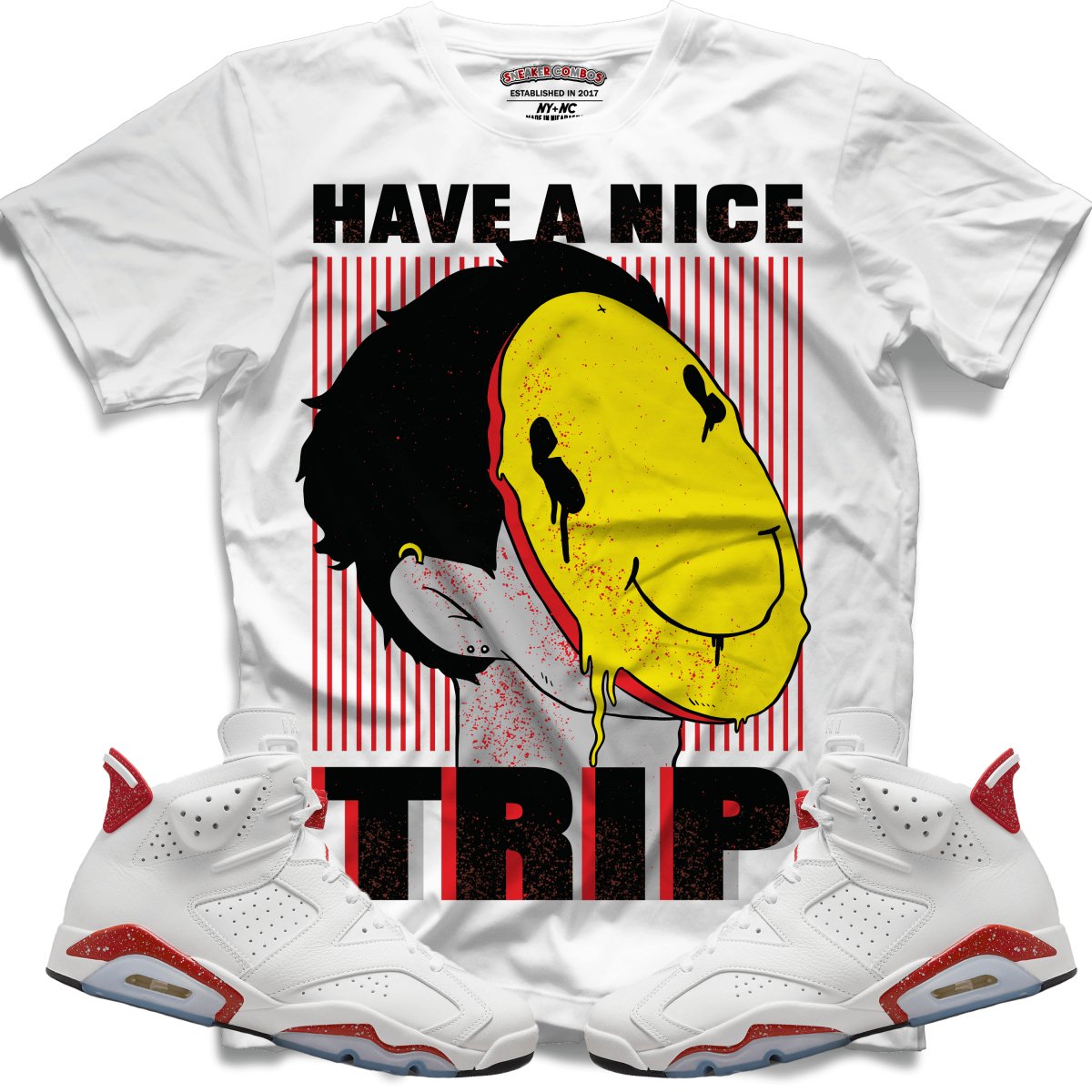 Have A Nice Trip (Retro 6 Red Oreo) T-Shirt - Misguided