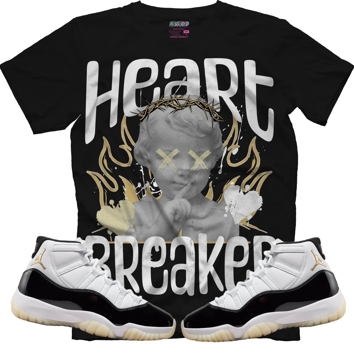 Heart Breaker (Air Jordan 11 Gratitude) T-Shirt - Misguided