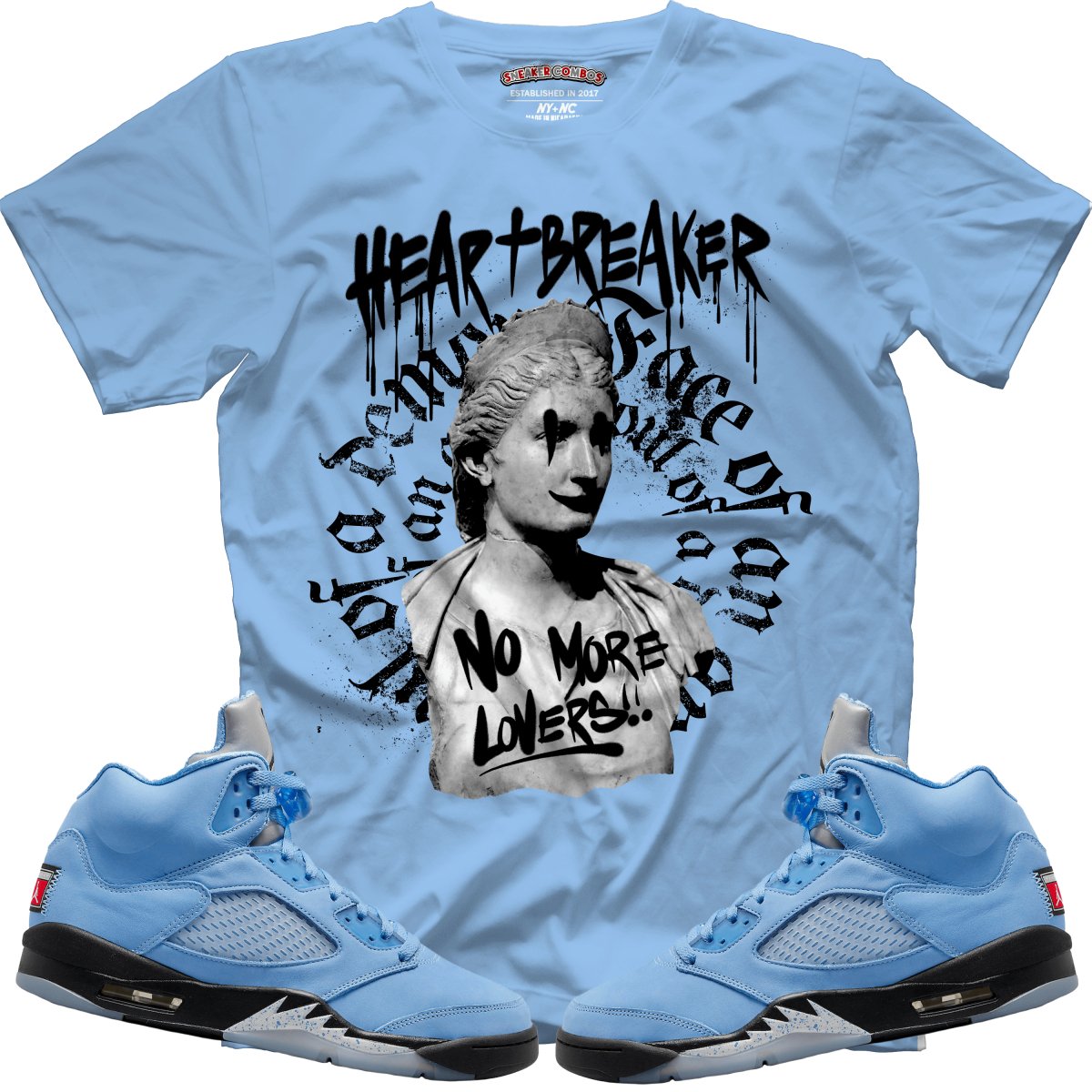 Heart Breaker (Retro 5 UNC) T-Shirt - Misguided