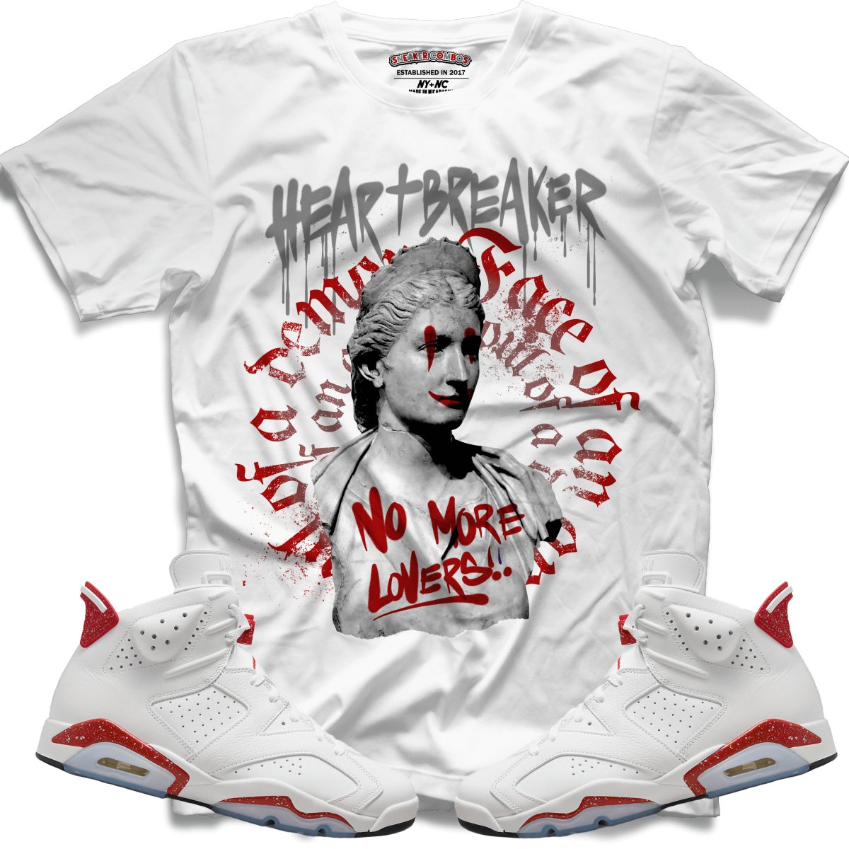 Heart Breaker (Retro 6 Red Oreo) T-Shirt - Misguided