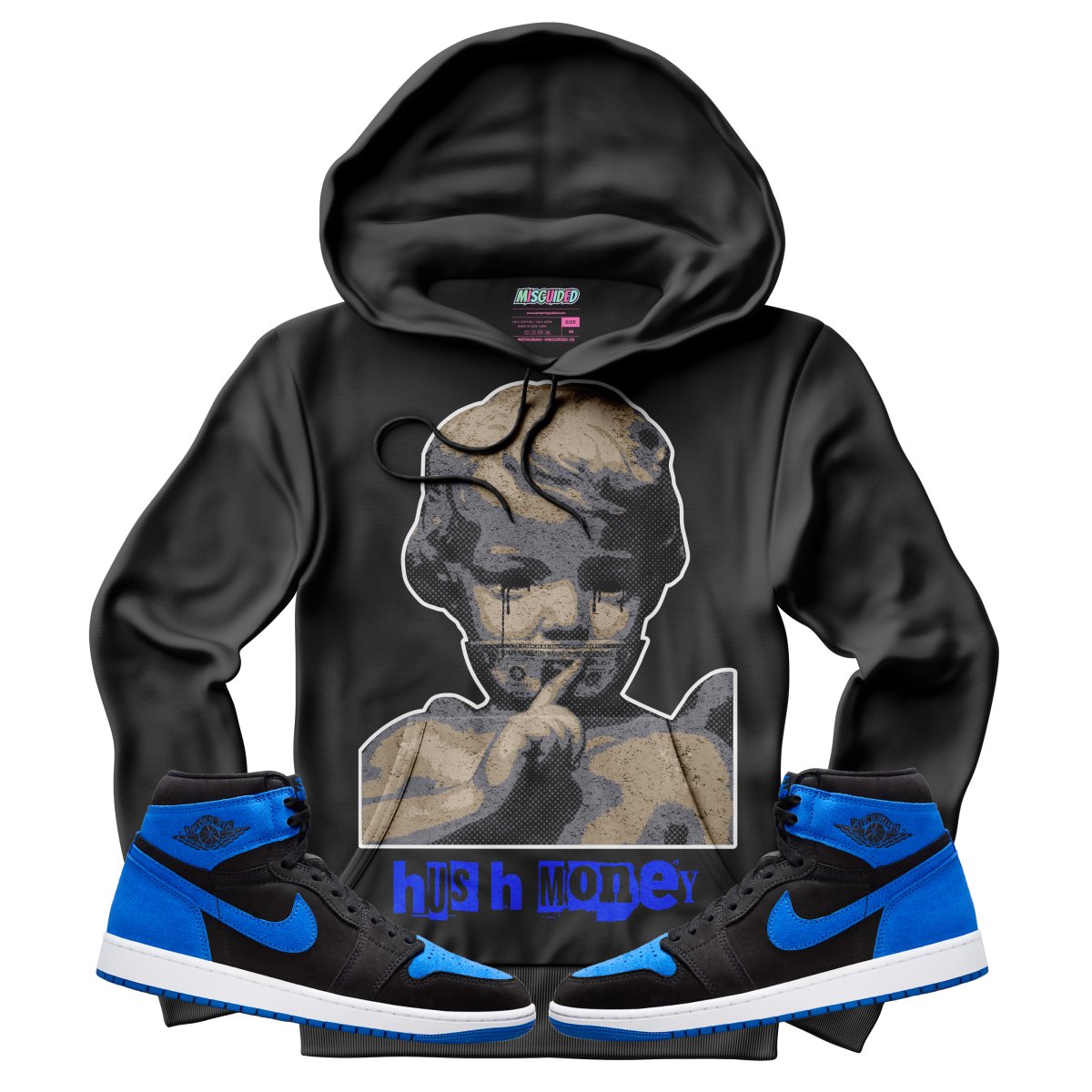 Hush Money (Air Jordan 1 Royal Reimagined) Hoodie - Misguided