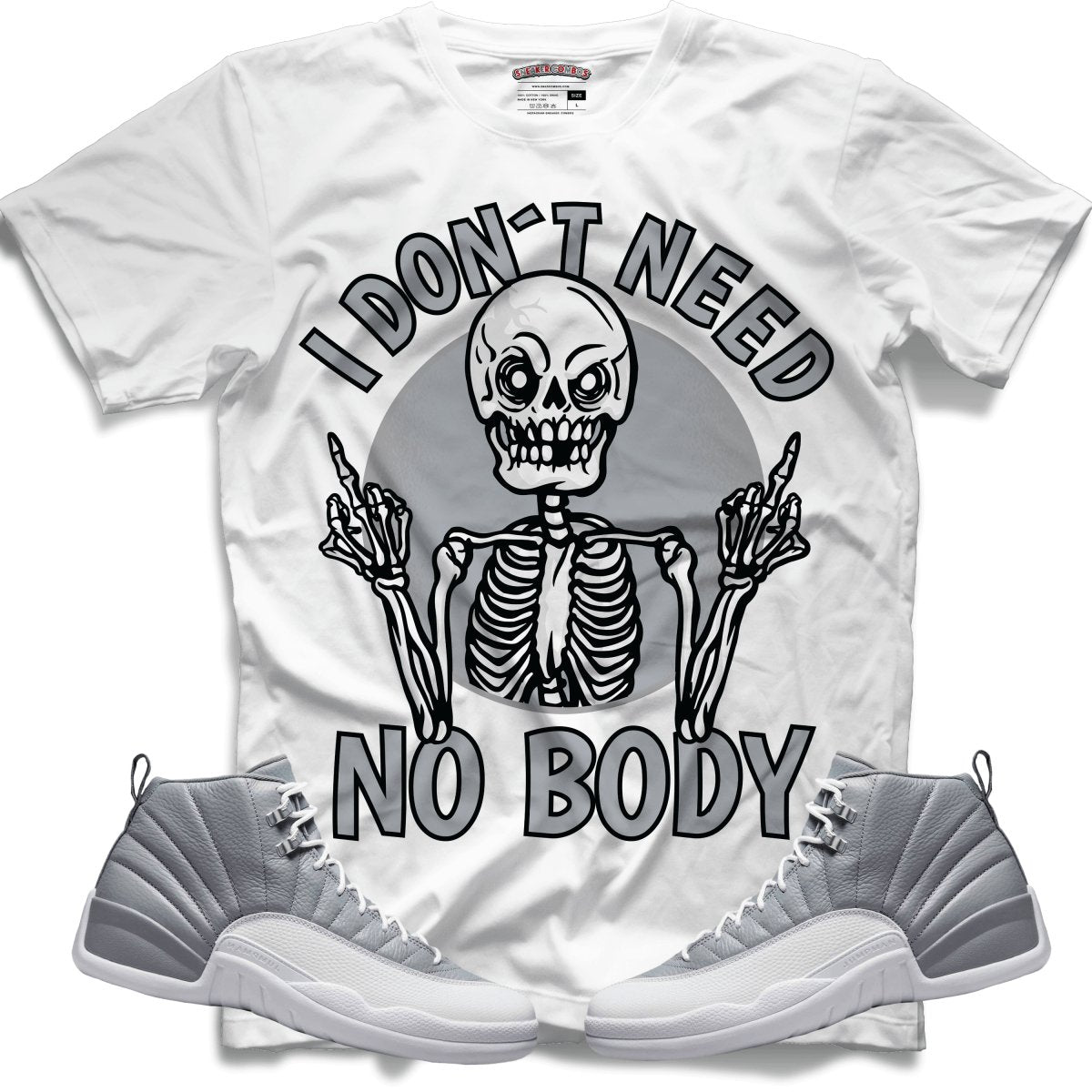 I Don't Need No Body (Retro 12 Stealth) T-Shirt - Misguided