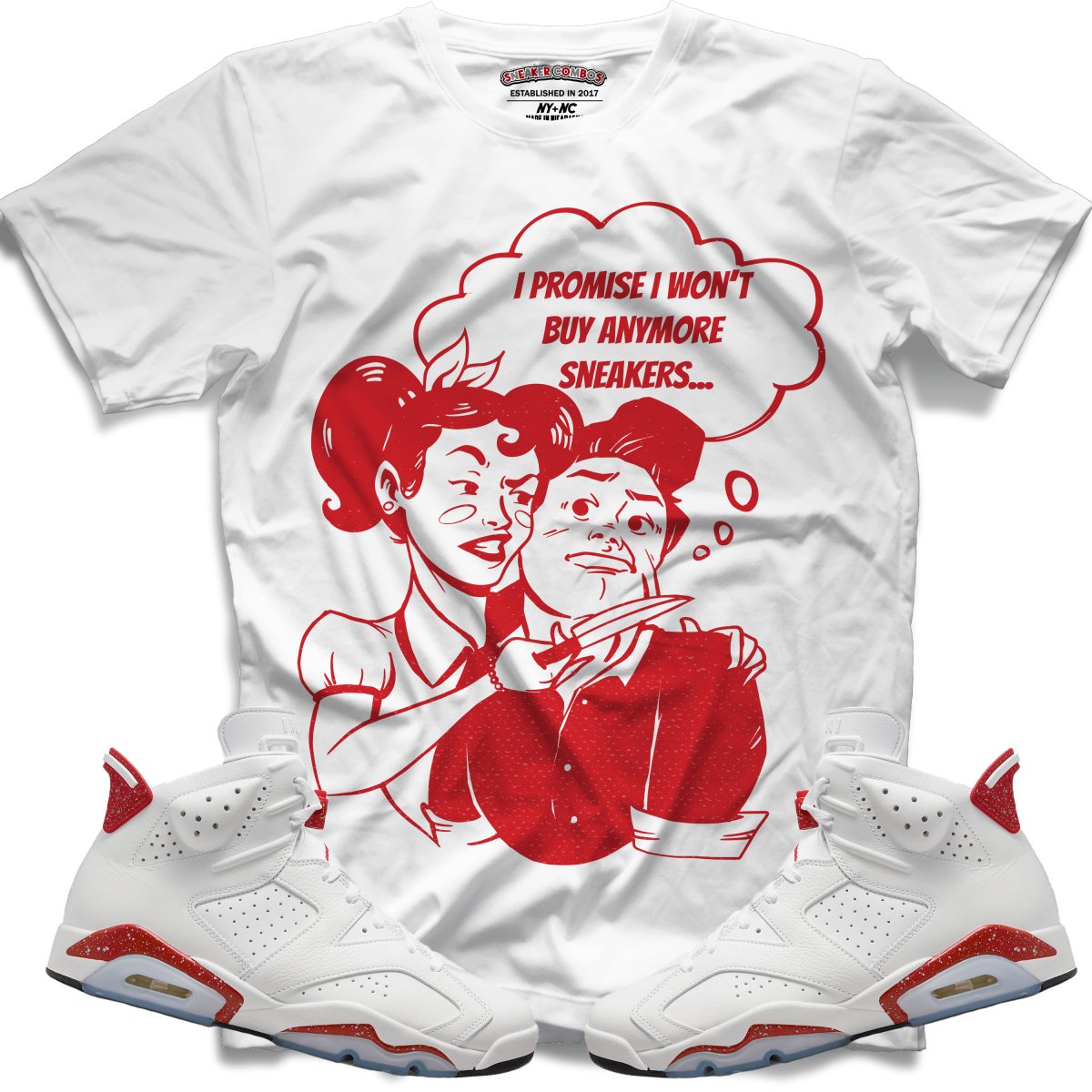 I Promise (Retro 6 Red Oreo) T-Shirt - Misguided