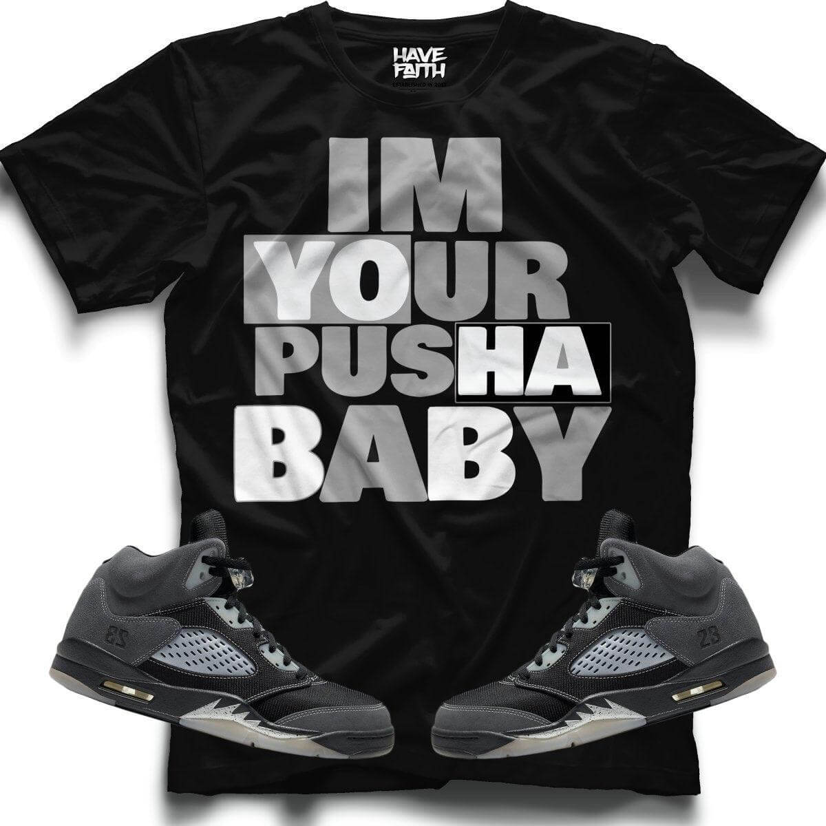 IM YOUR PUSHA (ANTHRACITE RETRO 5'S) T-Shirt - Misguided