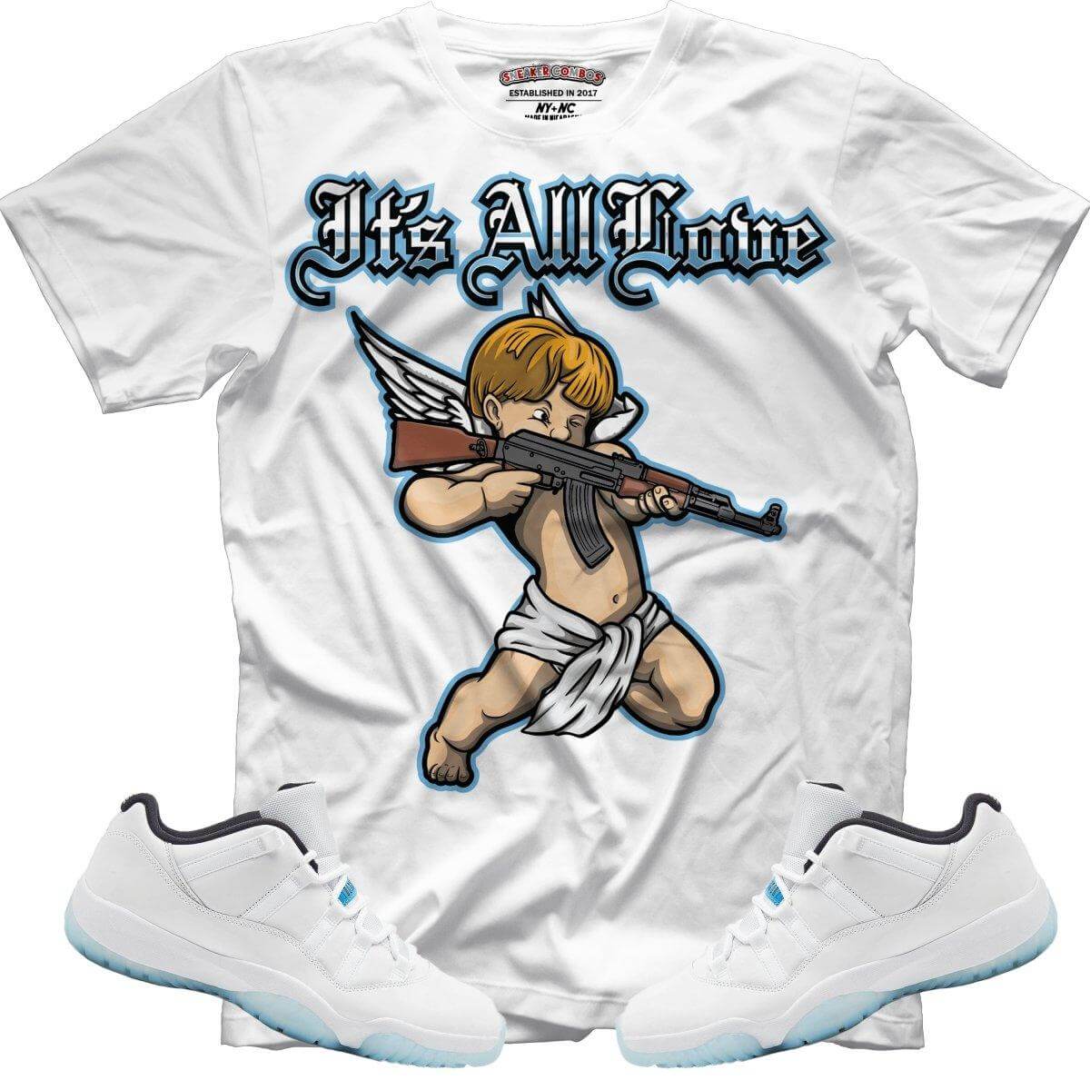 It's All Love (Retro 11 Legend Blue) T-Shirt - Misguided