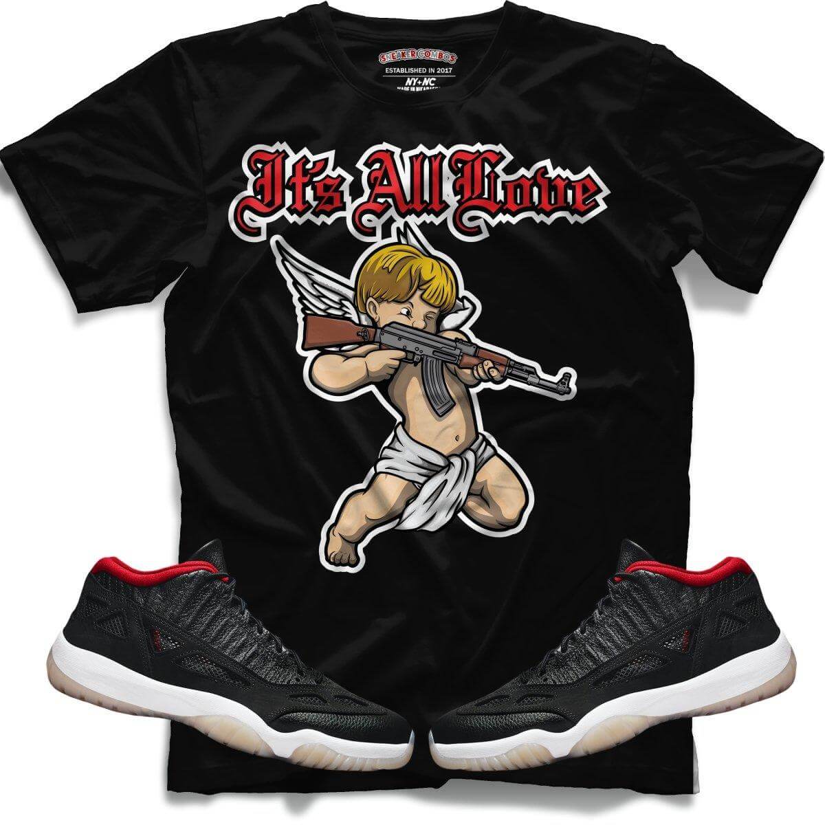 Its All Love (Retro 11 Low IE Bred) T-Shirt - Misguided