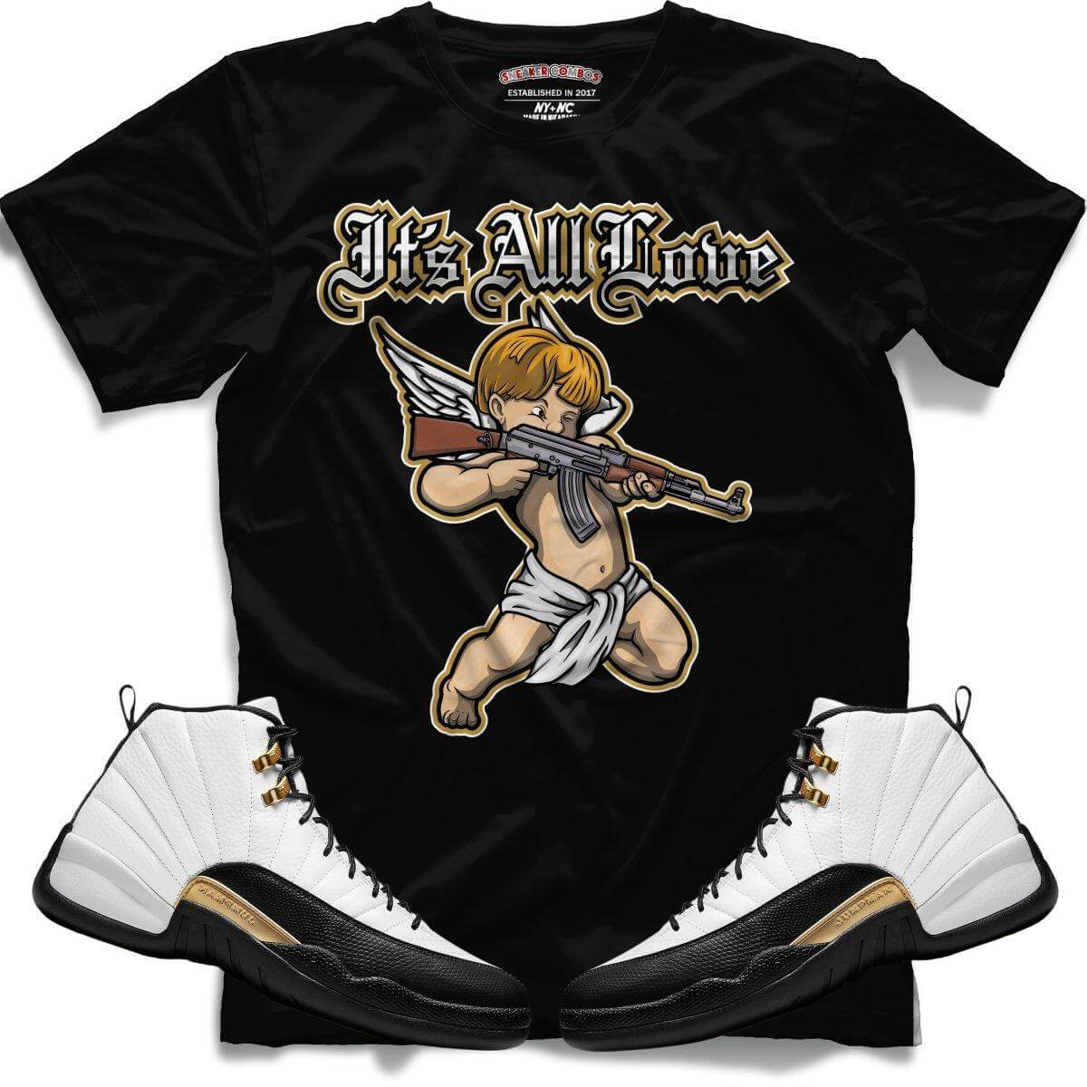 It's All Love (Retro 12 Royalty) T-Shirt - Misguided