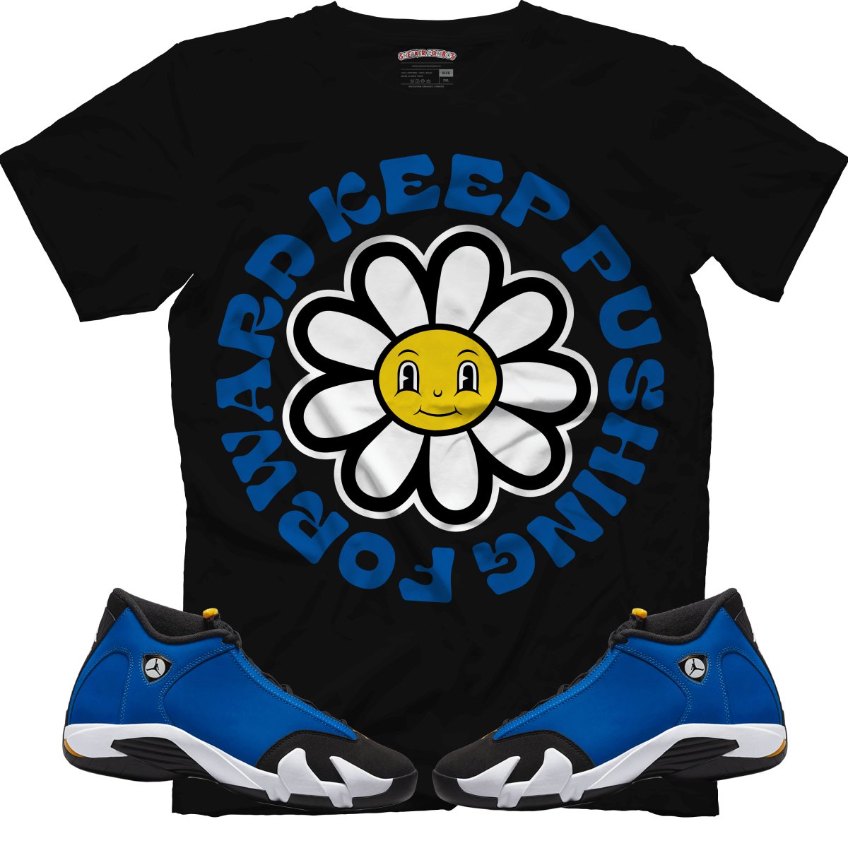 Keep Pushing Forward (Air Jordan 14 Laney) T-Shirt - Misguided