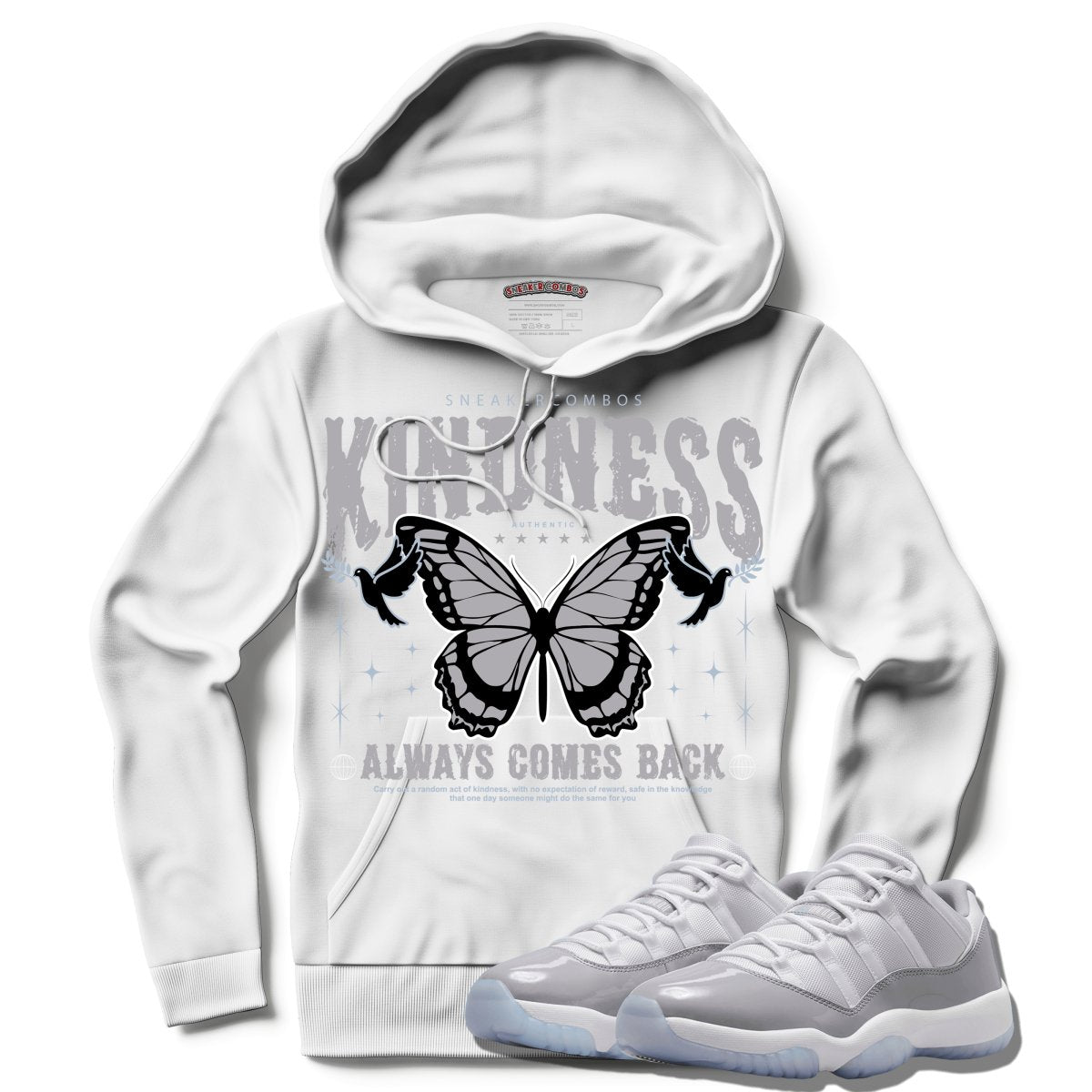 Kindness Always Comes Back (Air Jordan 11 Cement Grey) Hoodie - Misguided