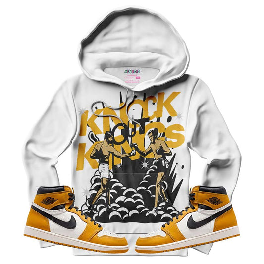 Knock Out Kings (Air Jordan 1 Retro High OG 'Yellow Ochre) Hoodie - Misguided