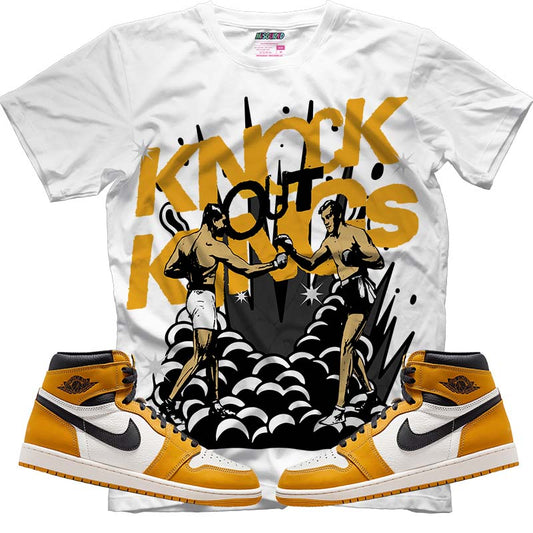 Knock Out Kings (Air Jordan 1 Retro High OG 'Yellow Ochre') T-Shirt - Misguided