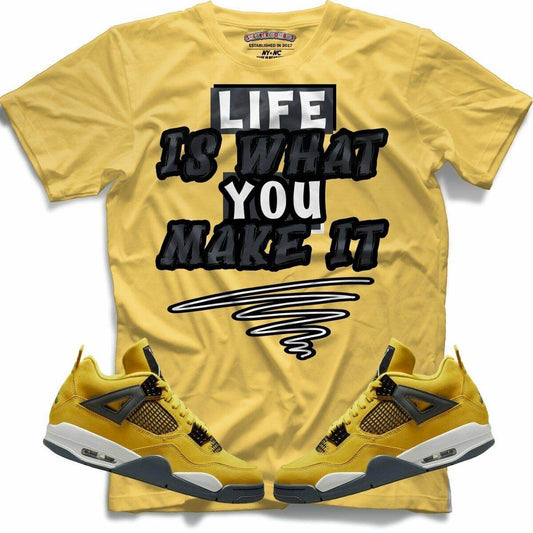 Life Is What You Make It (Retro 4 Lightning) T-Shirt - Misguided