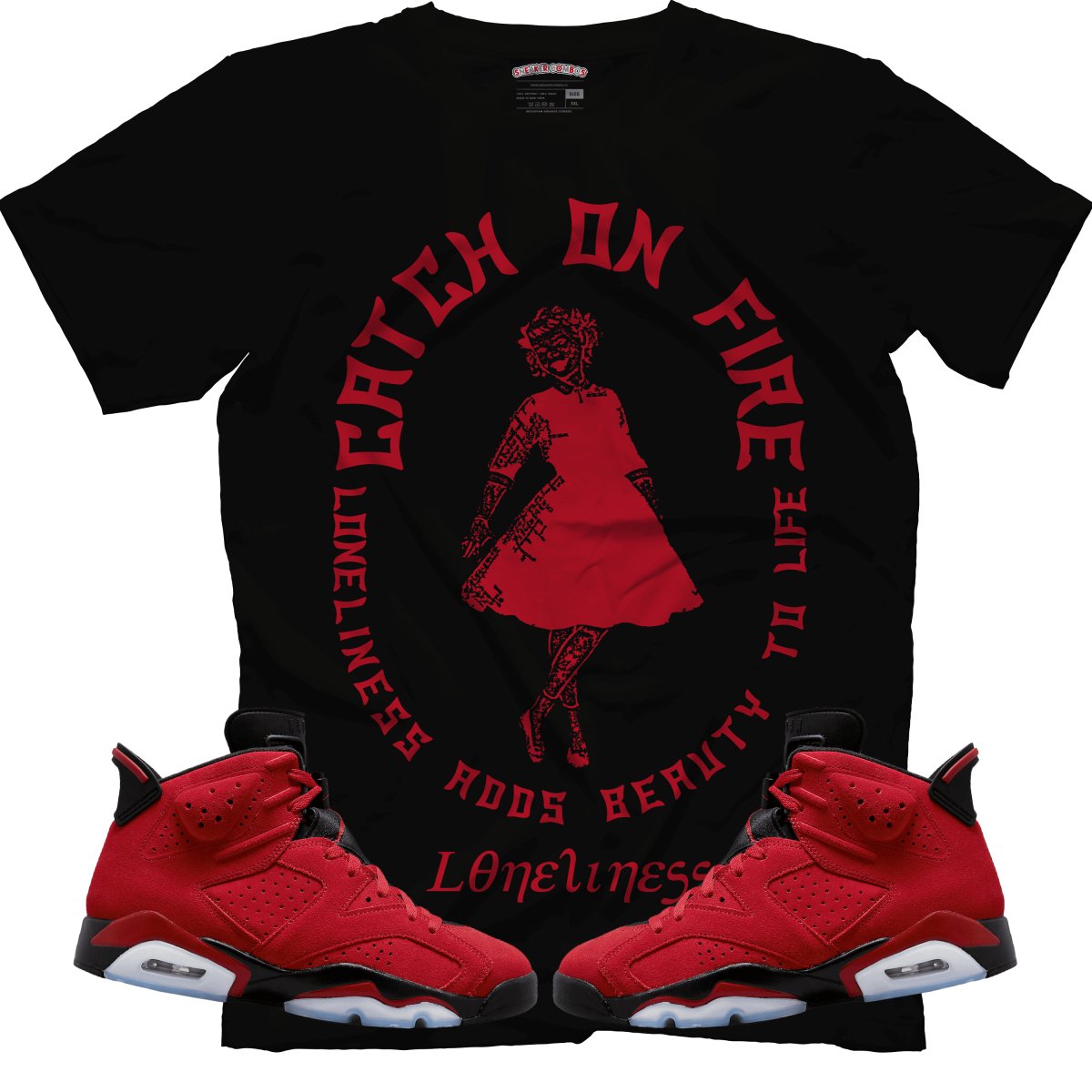 Loneliness Adds Beauty To Life (Air Jordan 6 Toro Bravo) T-Shirt - Misguided