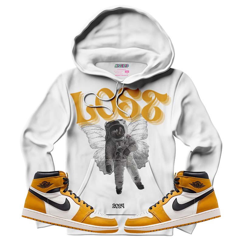 Lost (Air Jordan 1 Retro High OG 'Yellow Ochre) Hoodie - Misguided