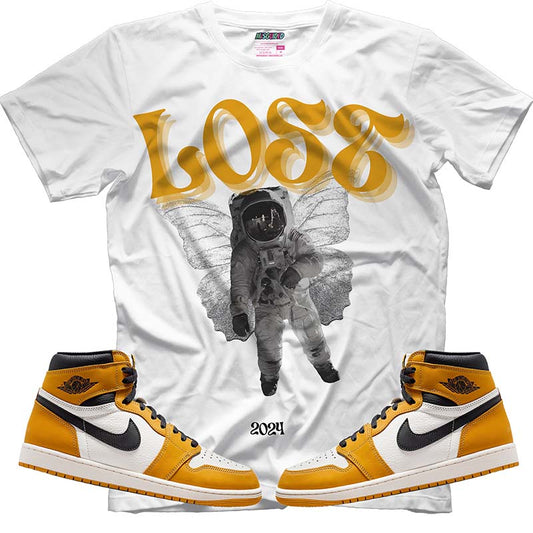 Lost (Air Jordan 1 Retro High OG 'Yellow Ochre') T-Shirt - Misguided