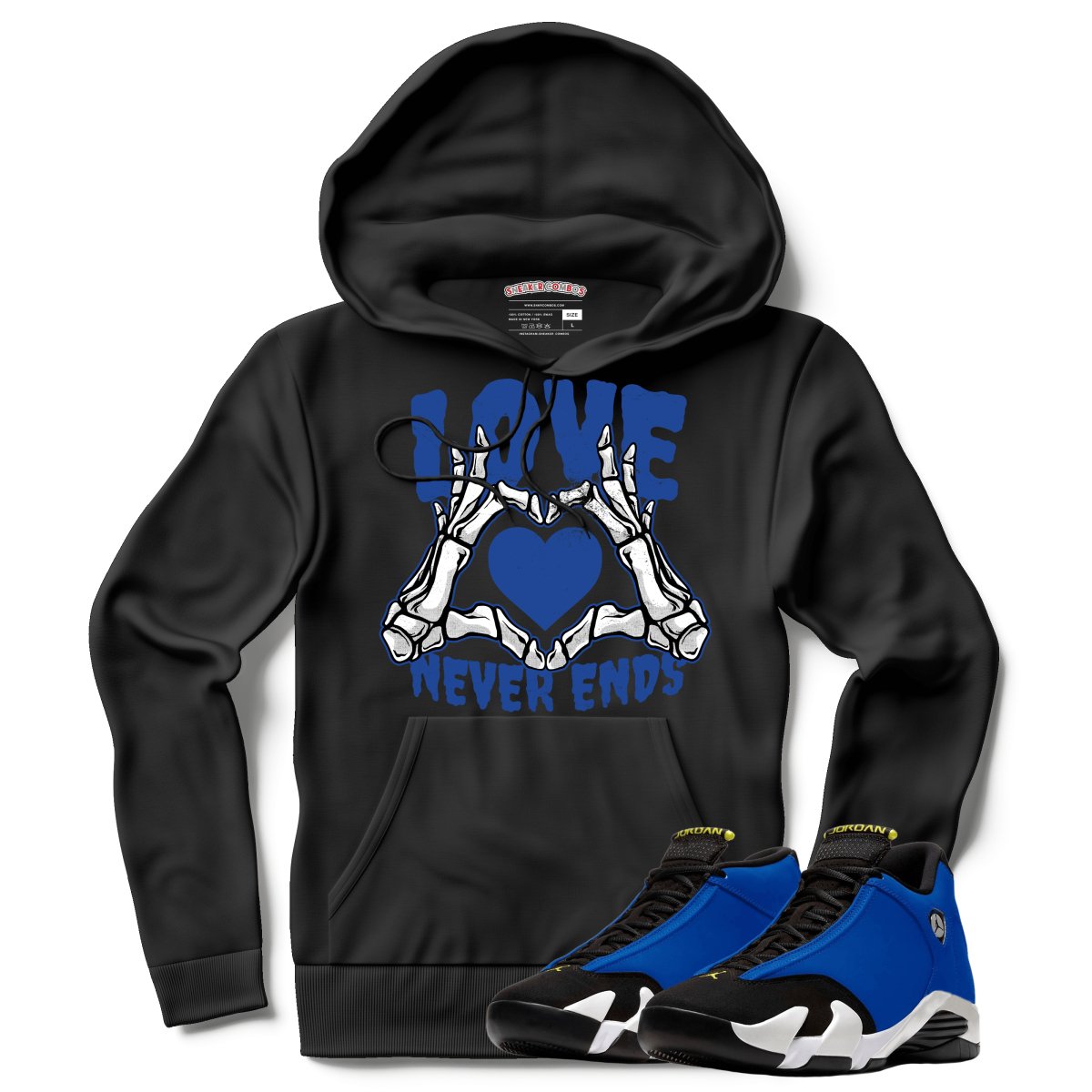 Love Never Ends (Retro 14 Laney) Hoodie - Misguided