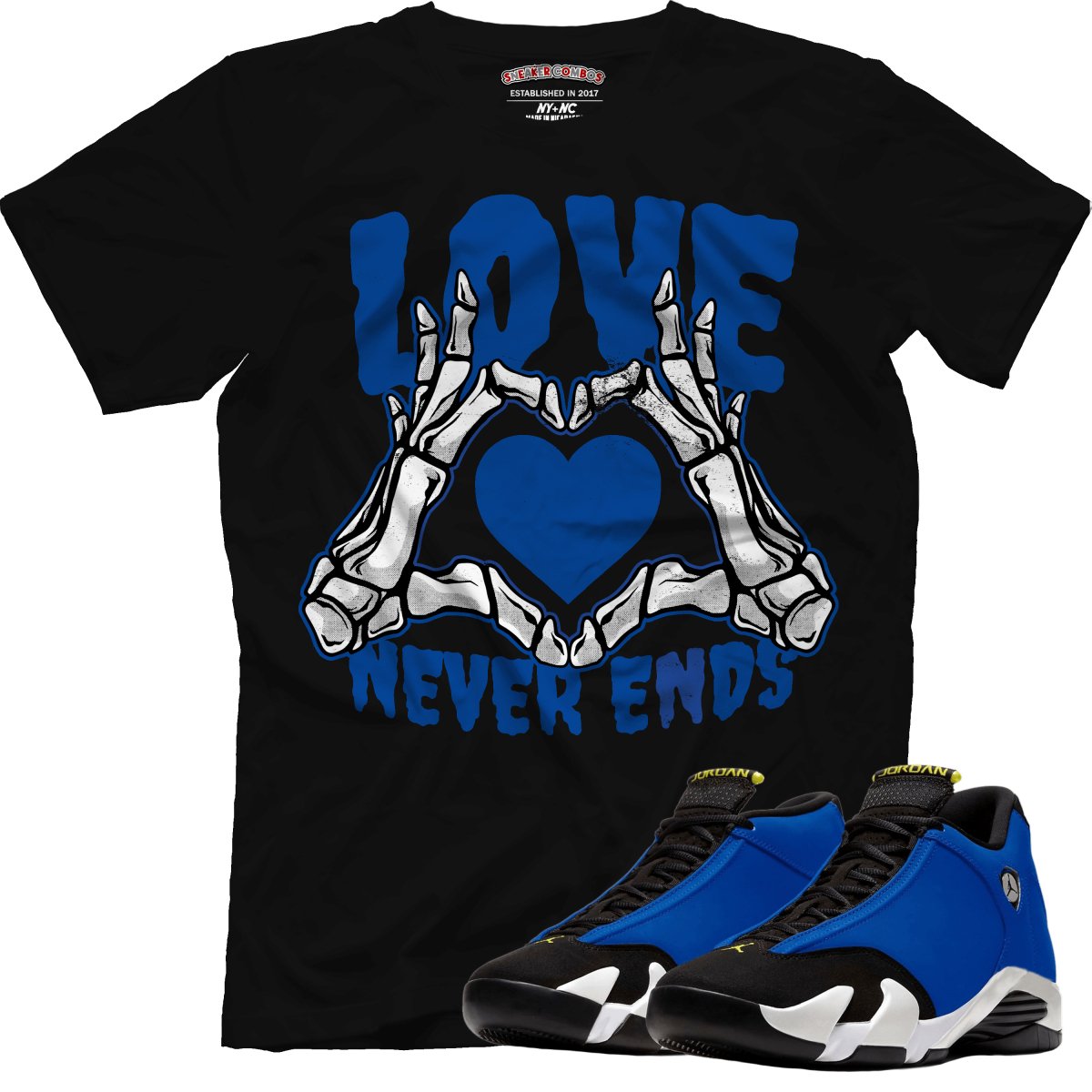 Love Never Ends (Retro 14 Laney) T-Shirt - Misguided