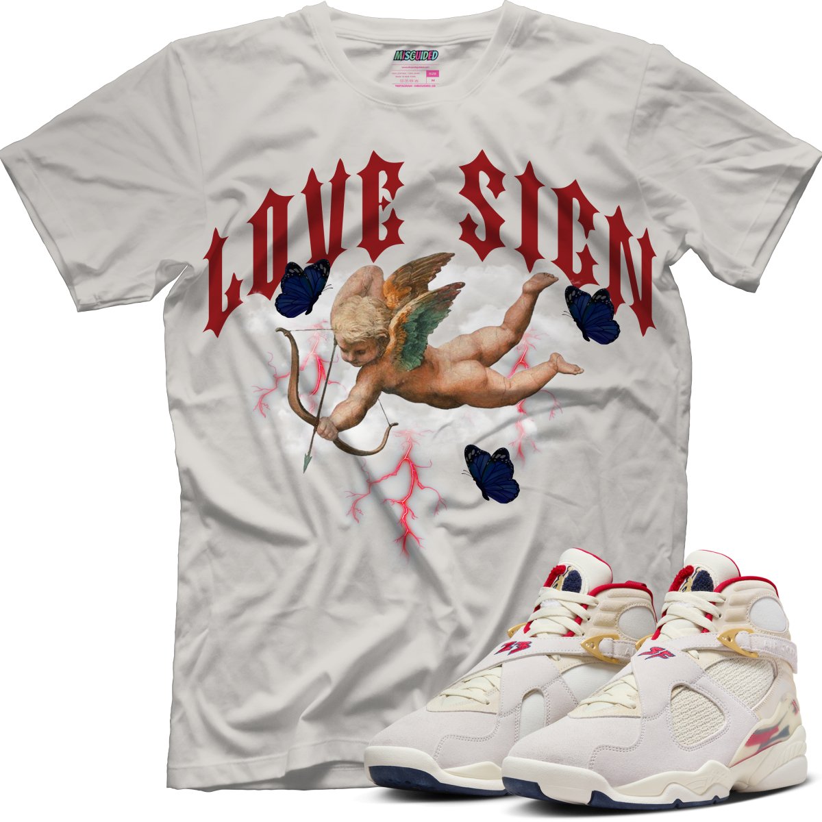 Love Sign (SOLEFLY X AIR JORDAN 8 “MI CASA ES SU CASA”) T-Shirt - Misguided