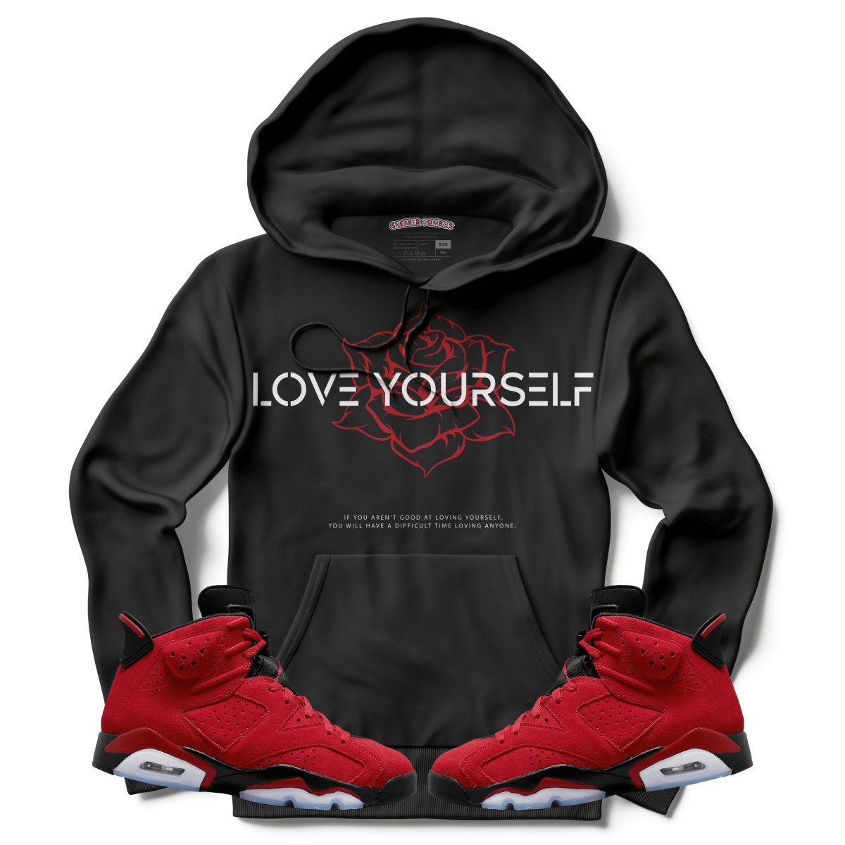 Love Yourself (Air Jordan 6 Toro Bravo) Hoodie - Misguided