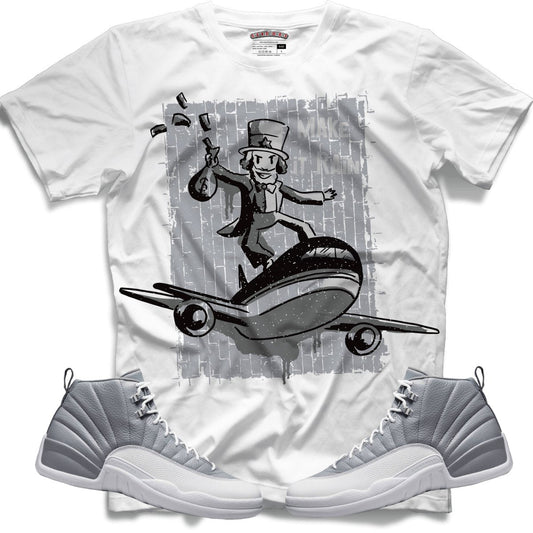 Make It Rain (Retro 12 Stealth) T-Shirt - Misguided