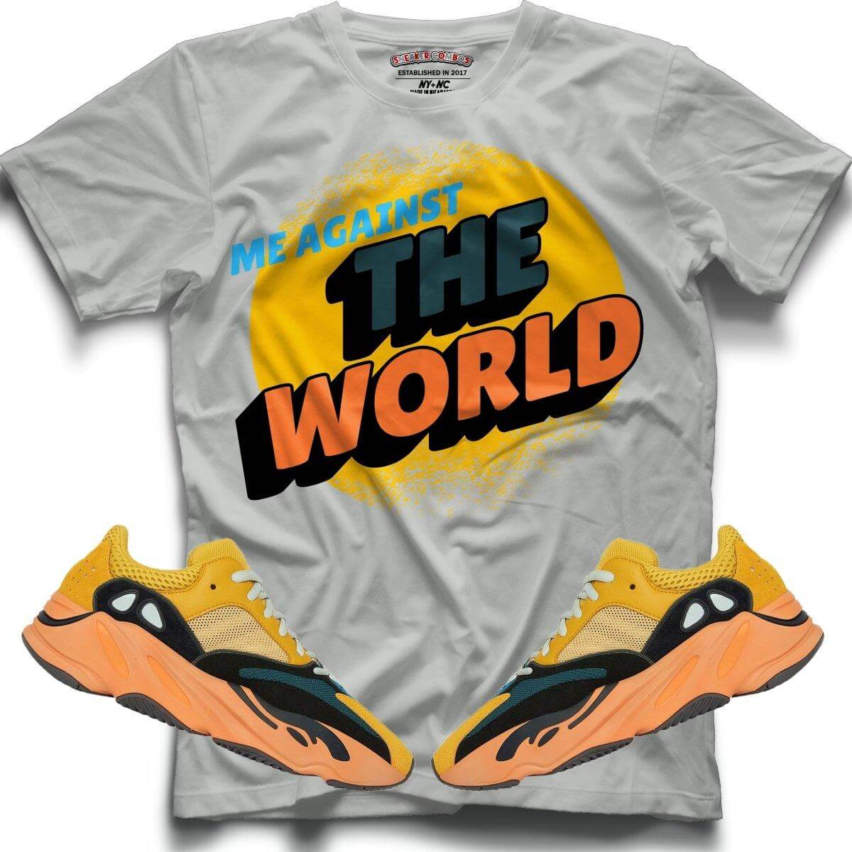 Me against the world (Yeezy Boost 700 Sun) T-Shirt - Misguided