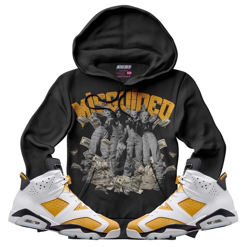 Miguided Girls (Air Jordan 6 Retro High OG Yellow Ochre) Hoodie - Misguided