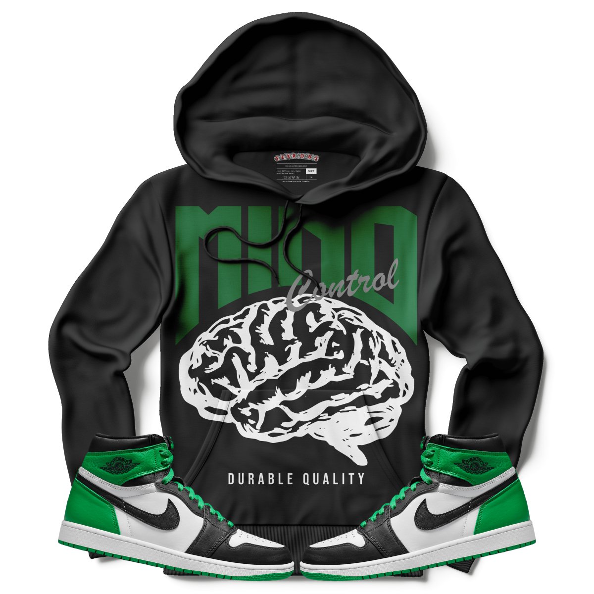 Mind Control (Air Jordan 1 Lucky Green) Hoodie - Misguided