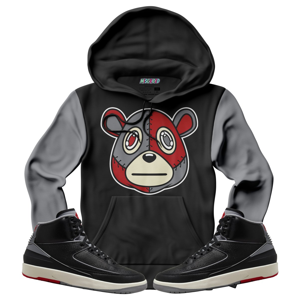 Misguided (Air Jordan 2 Black Cement) Hoodie - Misguided