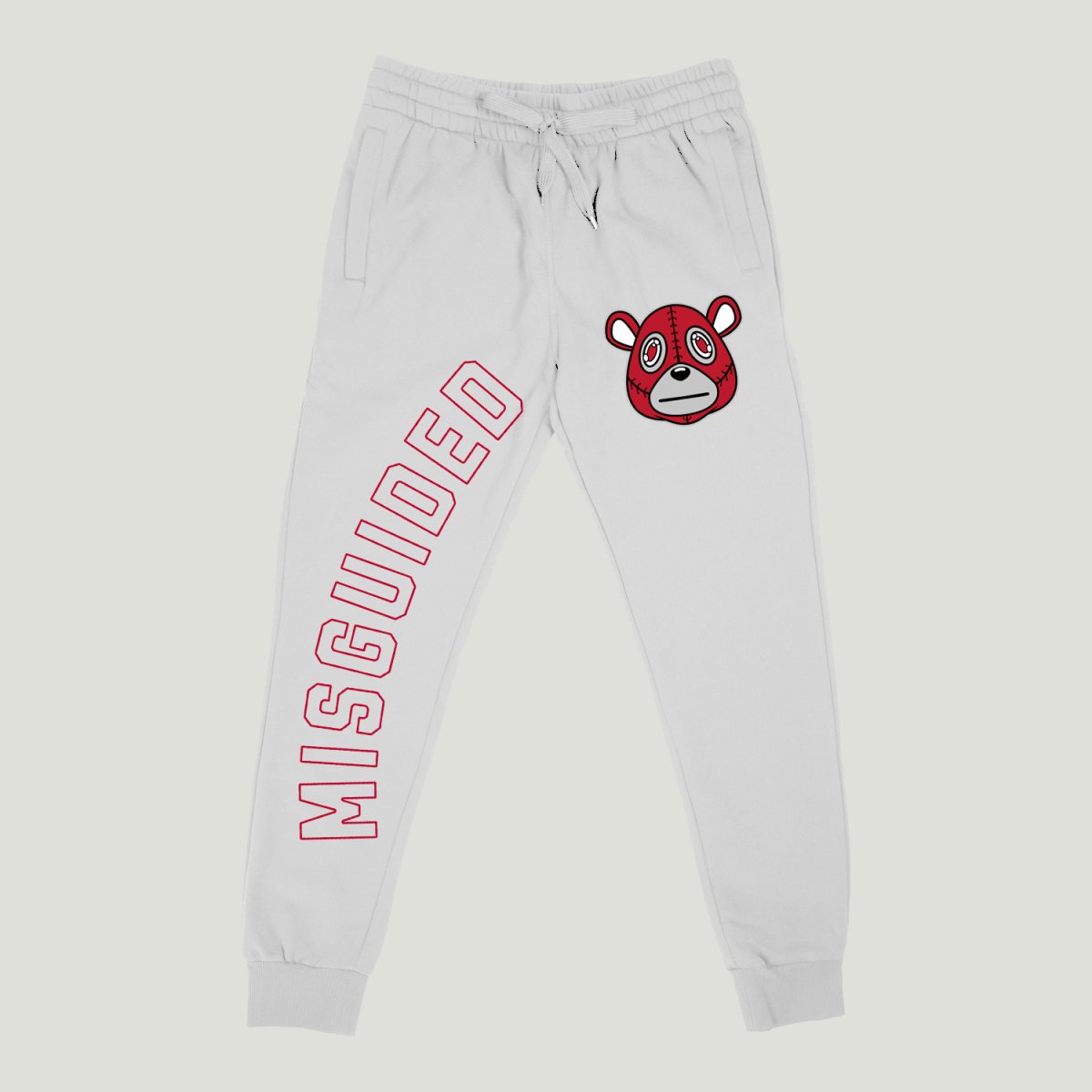 Misguided (Air Jordan 4 Red Cement) Joggers - Misguided