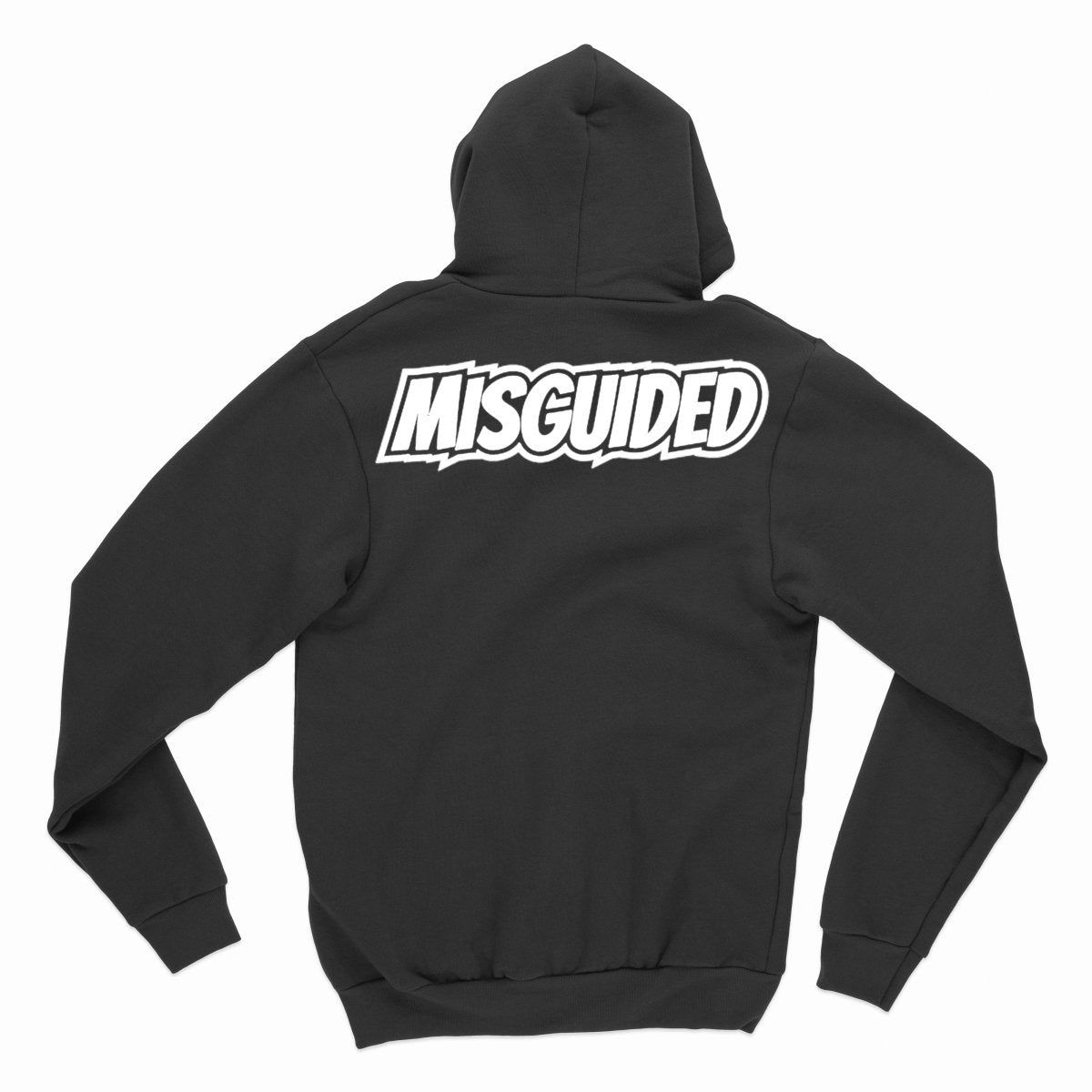 Misguided Chenille Hoodie - Black - Misguided