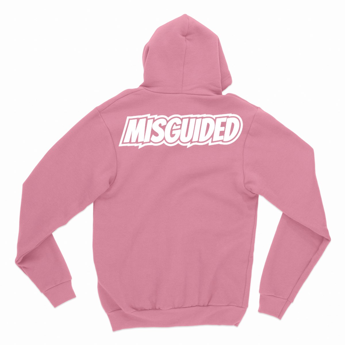 Misguided Chenille Hoodie - Pink - Misguided