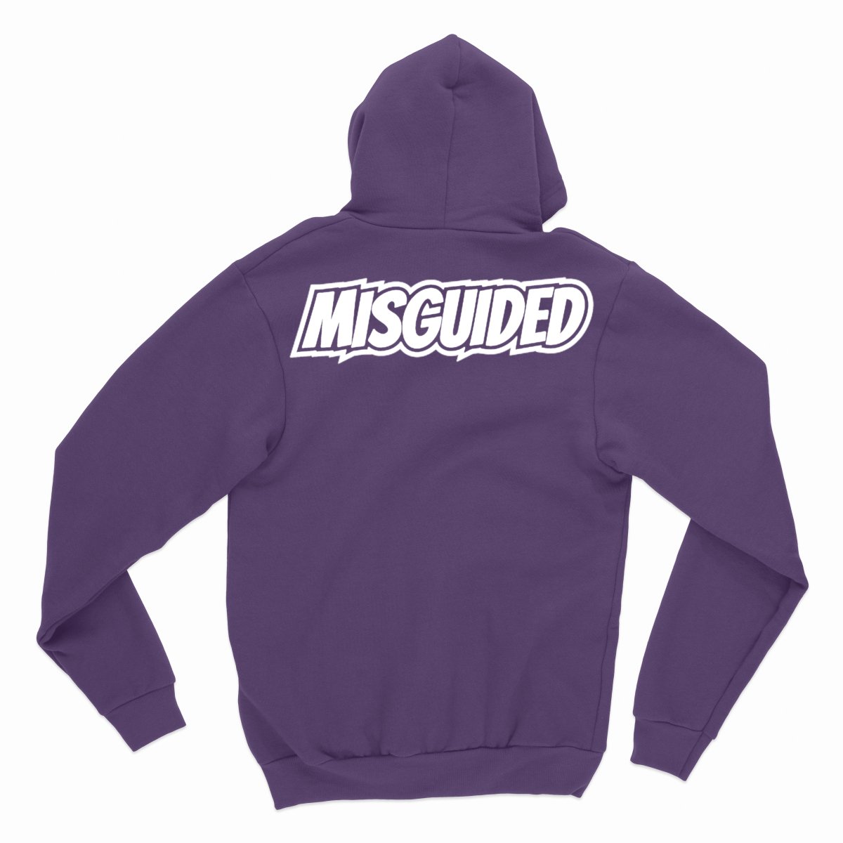 Misguided Chenille Hoodie - Purple - Misguided