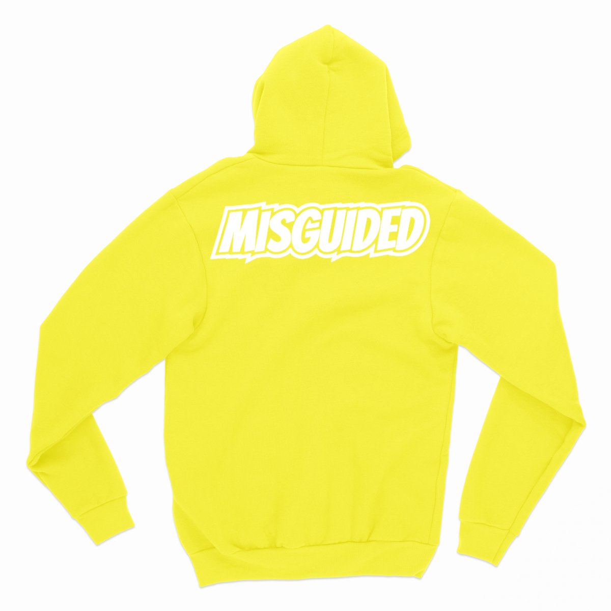 Misguided Chenille Hoodie - Yellow - Misguided