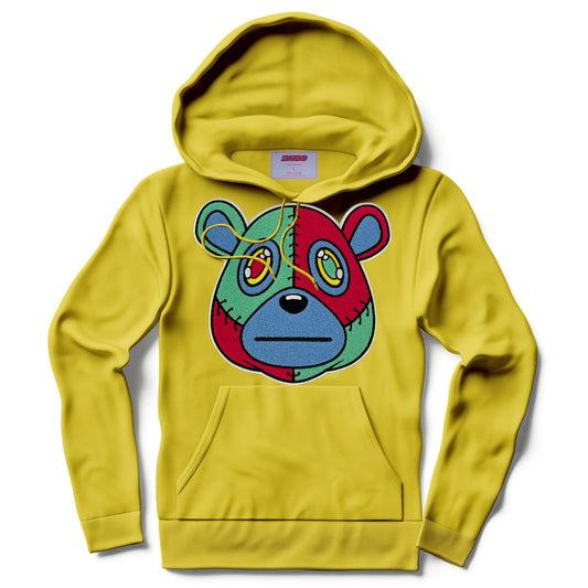 Misguided Chenille Hoodie - Yellow - Misguided