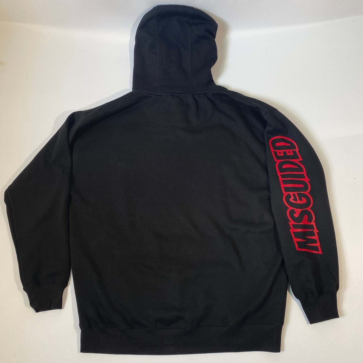 Misguided Chenille (Red Oreo 6's) Hoodie - Black - Misguided