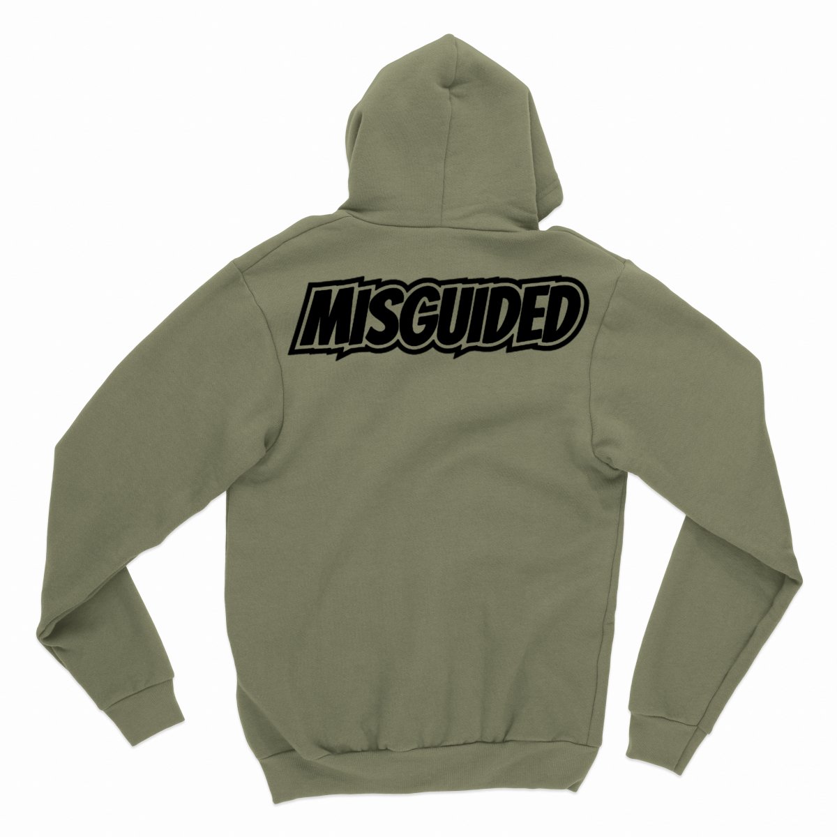 Misguided Chenille (Red Oreo 6's) Hoodie - Olive Green - Misguided