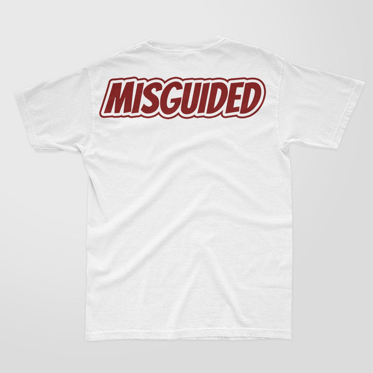 Misguided Chenille (Red Oreo 6's) T-Shirt - White - Misguided