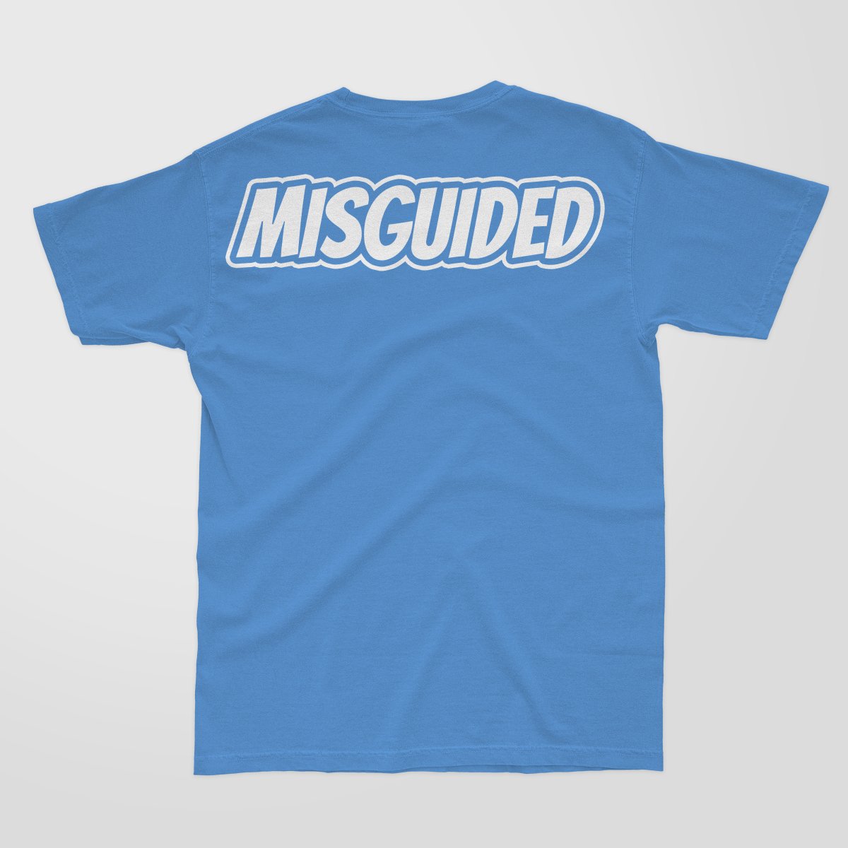 Misguided Chenille T-Shirt - Baby Blue - Misguided