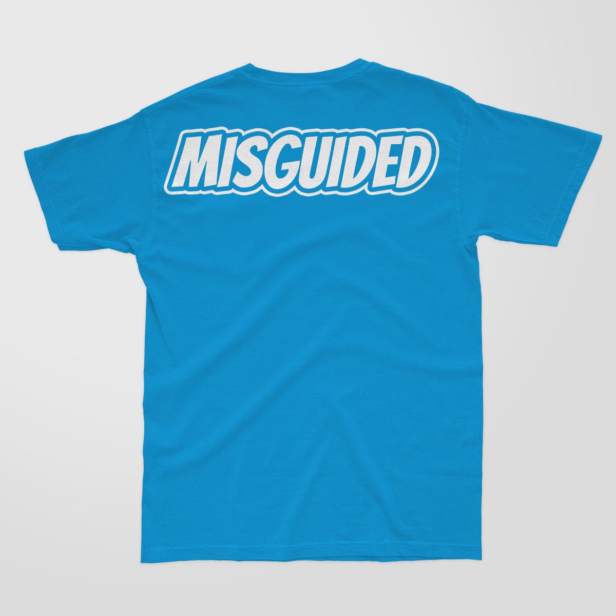 Misguided Chenille T-Shirt - Sky Blue - Misguided