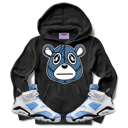 Misguided Chenille (UNC 6's) Hoodie - Black - Misguided