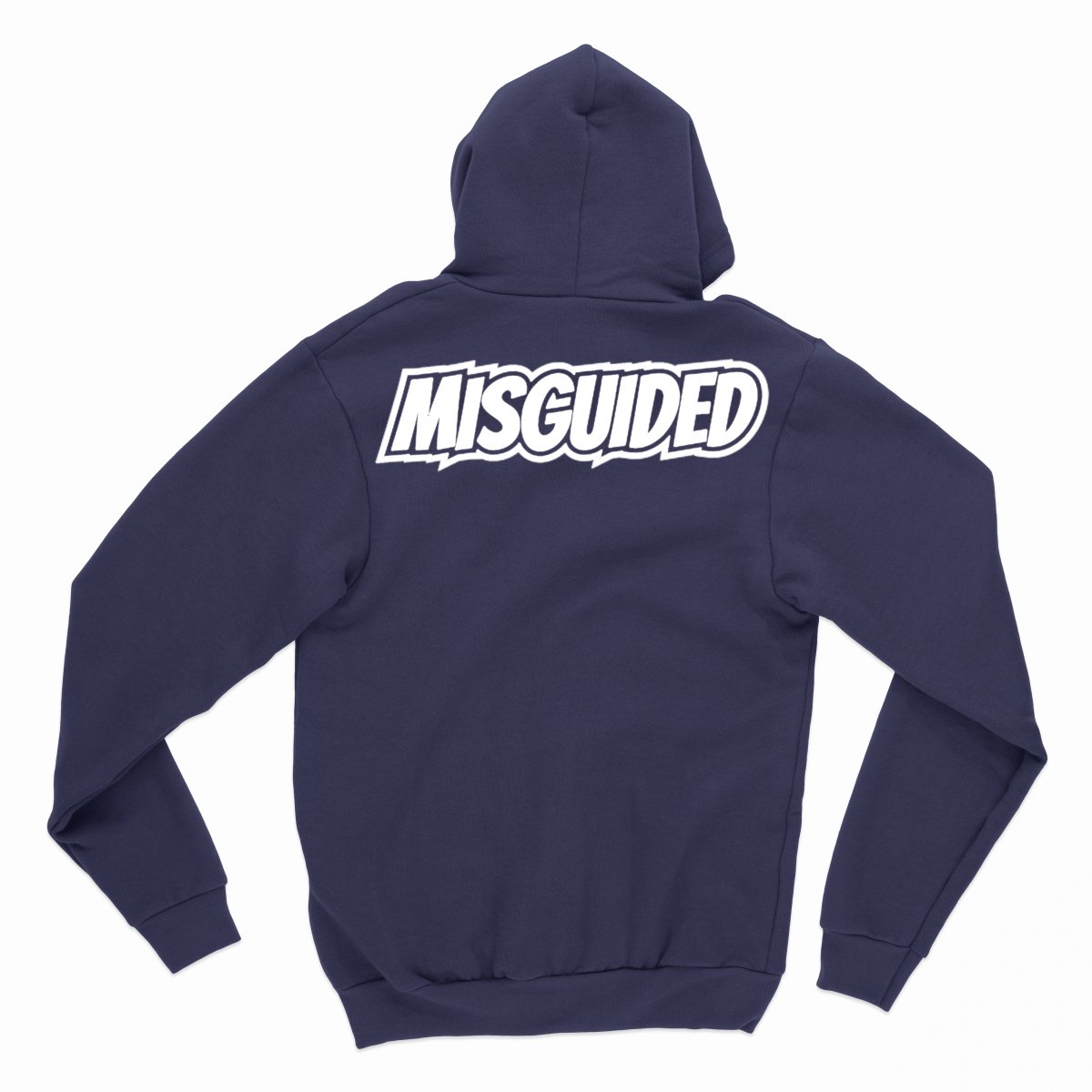 Misguided Chenille (UNC 6's) Hoodie - Navy Blue - Misguided