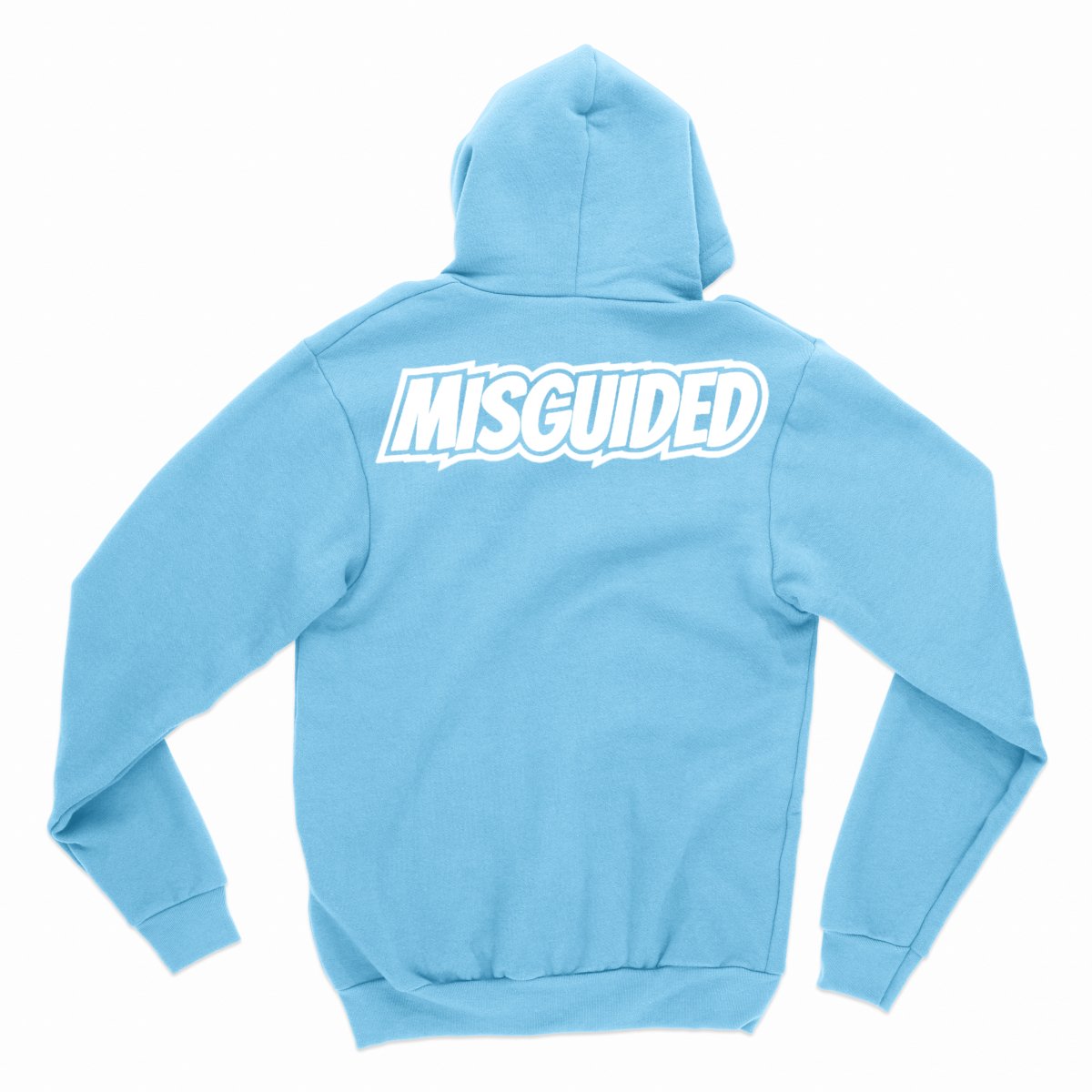 Misguided Chenille (UNC 6's) Hoodie - Sky Blue - Misguided