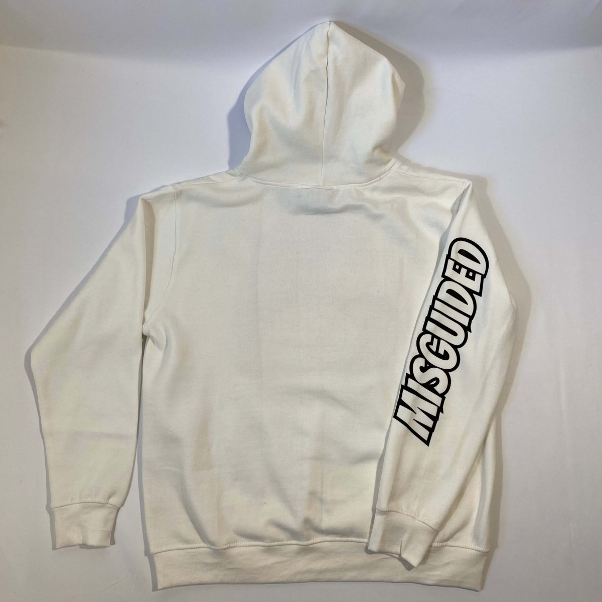 Misguided Chenille (UNC 6's) Hoodie - White - Misguided