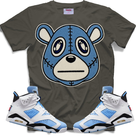 Misguided Chenille (UNC 6's) T-Shirt - Dark Grey - Misguided