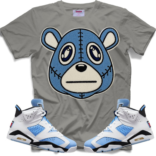 Misguided Chenille (UNC 6's) T-Shirt - Grey - Misguided