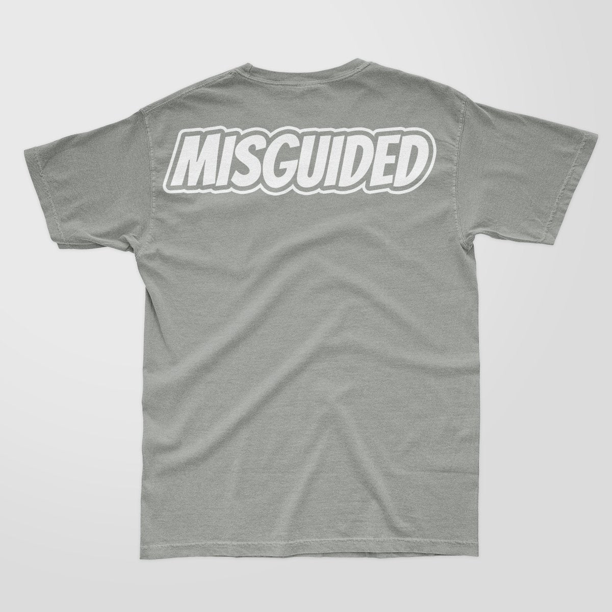 Misguided Chenille (UNC 6's) T-Shirt - Grey - Misguided