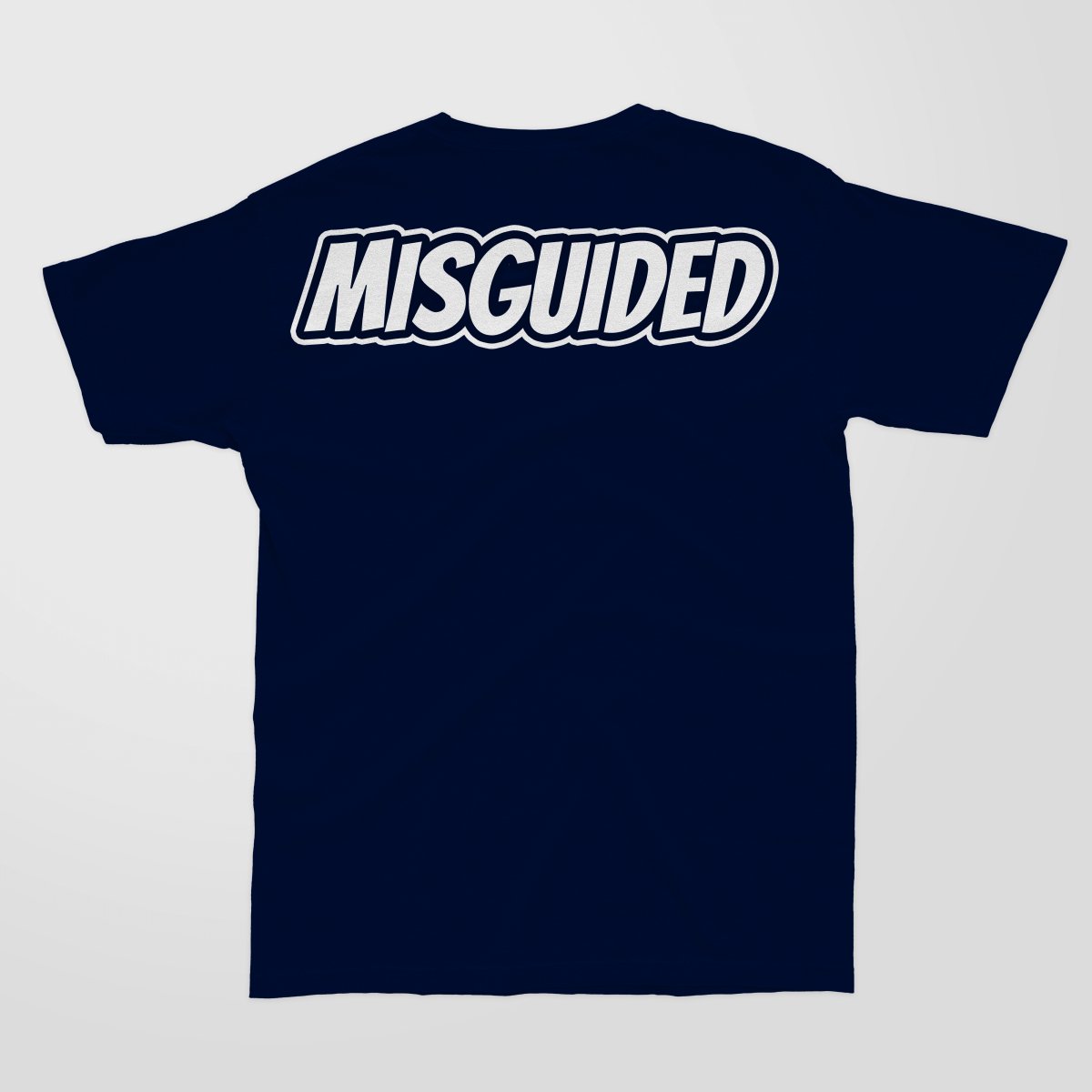 Misguided Chenille (UNC 6's) T-Shirt - Navy Blue - Misguided