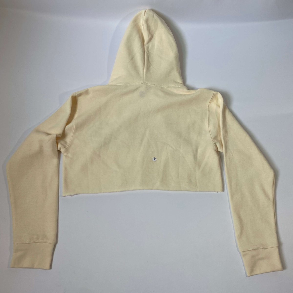 Misguided Crop Top Hoodie - Off White - Misguided