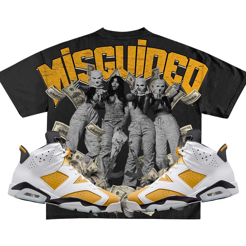 Misguided Girls (Air Jordan 6 Retro High OG Yellow Ochre) T-Shirt - Misguided