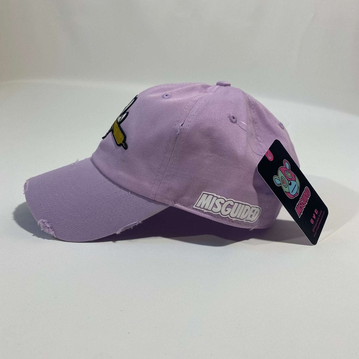 Misguided (Loud Hands) Distressed Dad Hat - Lavender - Misguided